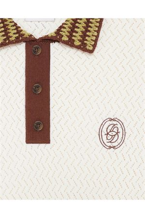 Off-white short-sleeved polo DROLE DE MONSIEUR | KPO206CO292OW